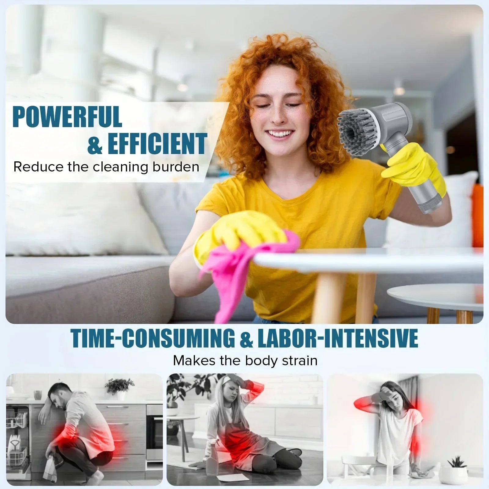 Electric Spin Scrubber for Effortless Cleaning