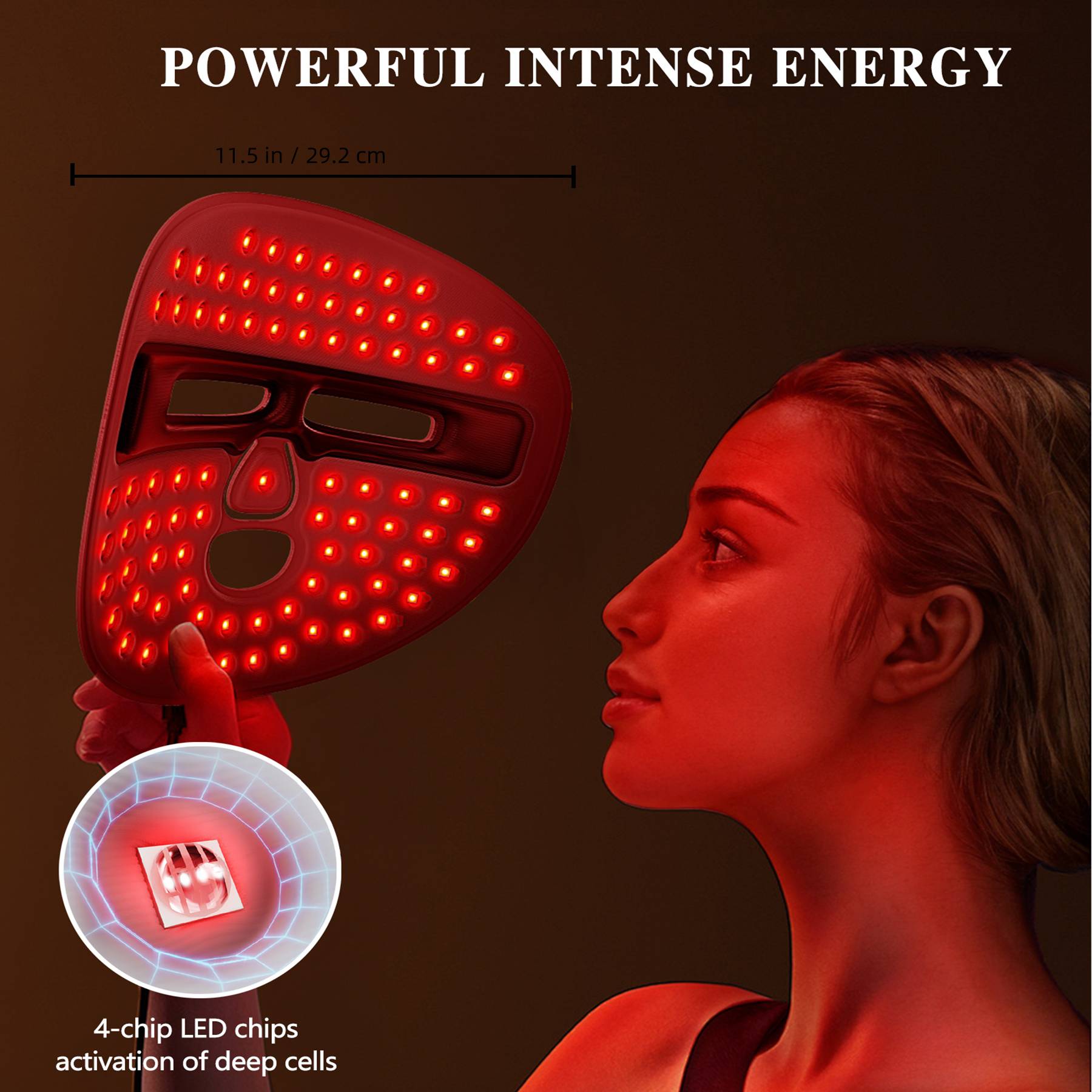 NOORWA LED Light Therapy Face Mask - Image 4
